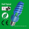 15 W blue half spiral energy saving lamp